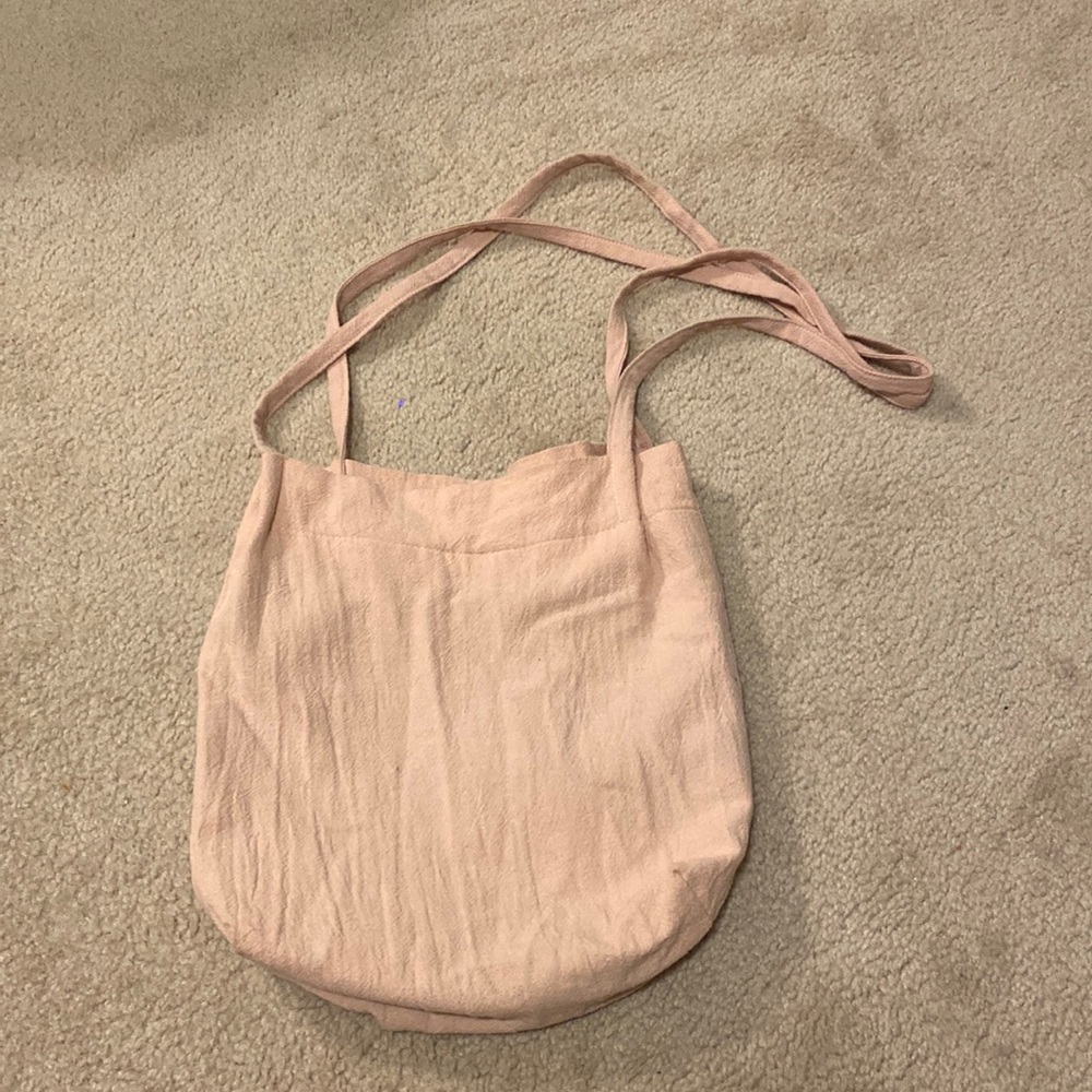 Pink tote bag